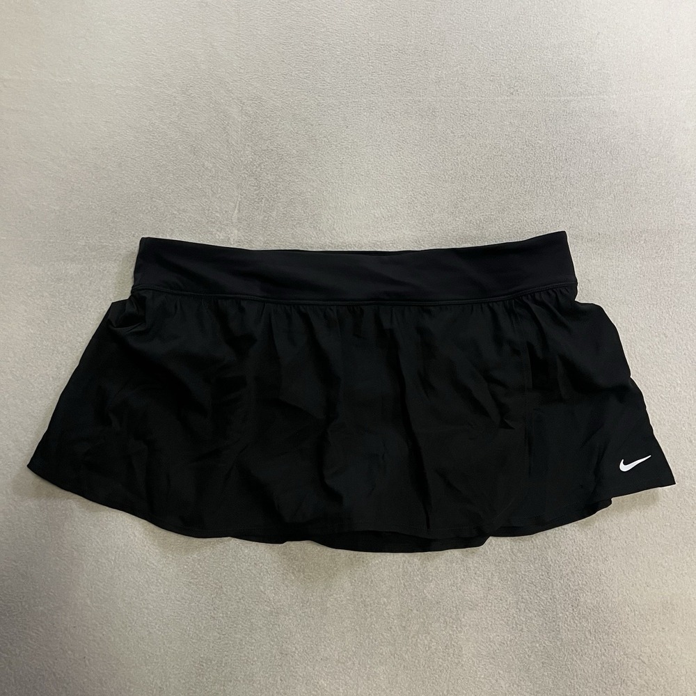 Nike Active Skort Skirt Women's Size 2X Black Back Zip Pocket NESS8341 Athletic